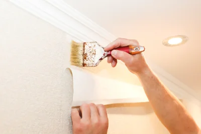 Pose de papier peint à Panzoult — revêtements muraux et toiles de verre